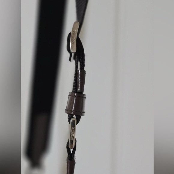 PRADA Milano Olive Green & Brown Nylon Medium Tote w/ Handles & Crossbody - Picture 6 of 14